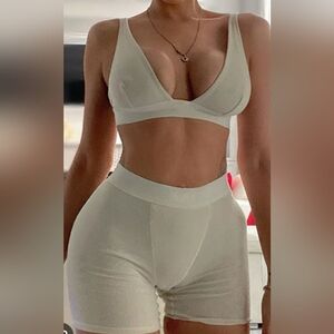 Khai Ribbed Bralette and Shorts Set